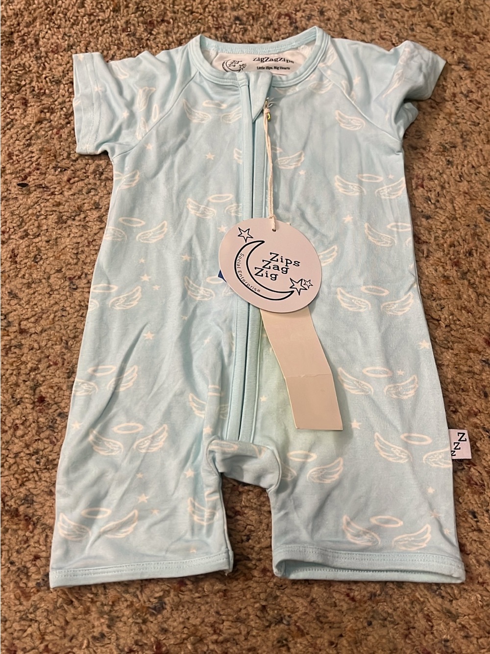 Angel wings bamboo shorty